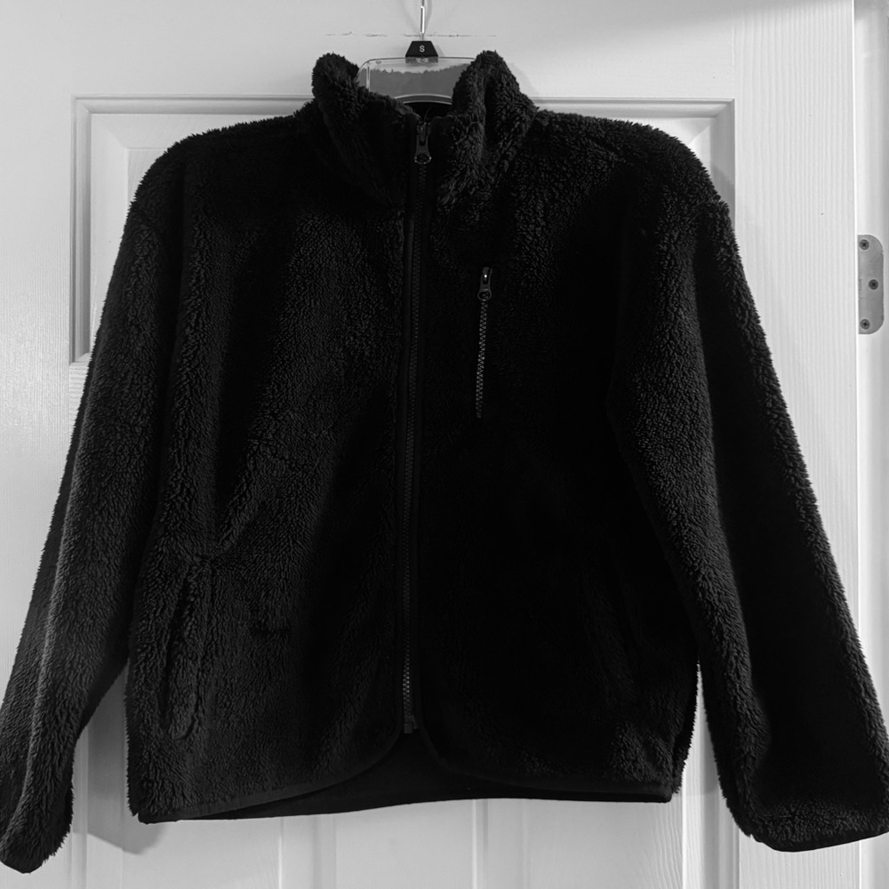 Children’s Place 1/4 Zip Cozy Black Fleece Jacket